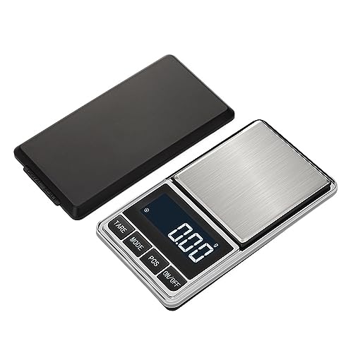 Balanza para joyería de alta precisión 0.01 g en acero inoxidable con pantalla LCD de 500 g 2