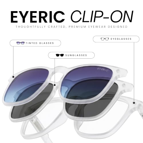 Image of 3-in-1 Magnetic Clip On Sunglasses for Men & Women