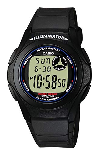 Preisvergleich Produktbild Casio Collection Herren-Armbanduhr F-200W-1AEG, grau (grau / schwarz)