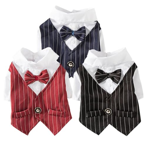 Disfraz de traje para perro pequeño negro talla S miniatura 6