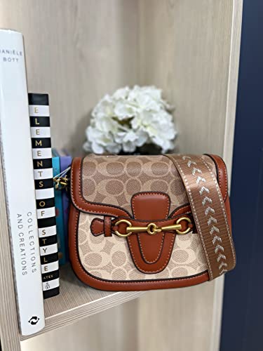 Small Crossbody Bags For Women - Leather Purse Handbag - Fashion Design - Golden Buckle (Light Brown) #TOP5