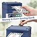 Piggy Bank Toys for Boys 6-8, Birthday Gifts for 6 7 8 10 11 12 Year Old Boys & Girls, Kids Safe Money Bank with Password, Educational Savings Toy for Kids Ages 5-12 (Navy)