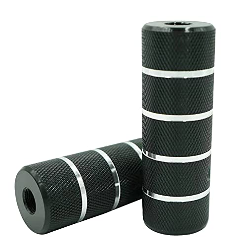 ZONSUSE Pegs de vélo, Chevilles BMX 14 mm, Repose-Pieds Noirs, Accessoires BMX, Charge jusqu'à 100 kg