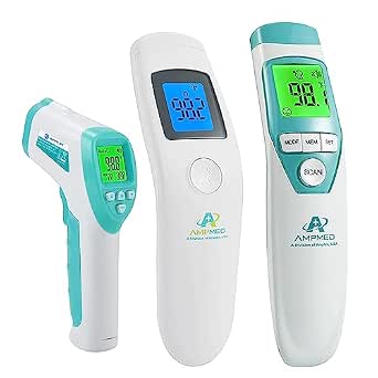 3-Pack Infrared Digital Forehead Thermometer
