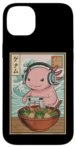 �������냉�[���� �Q�[�~���O Axolotl ���g�� ���{�A�j�� �Q�[�}�[ ���� �X�}�z�P�[�X iPhone 14 Plus �p