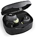True Wireless Bluetooth Earbuds with Superior Sound, Easy-Pairing, Black Earphones in-Ear with Charging Case, TWS Headphones with Built-in Microphones, Deep Bass for Sport, Workout, Gym, Running