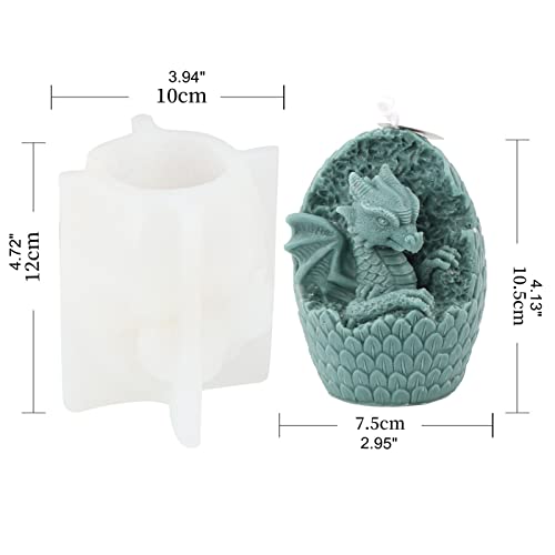 Broken Shell Dinosaur Egg Silicone Candle Soap Mold Fondant Chocolate Candy Mould Cake Decorating Tool Epoxy Resin Plaster Polymer Clay Mould #TOP1