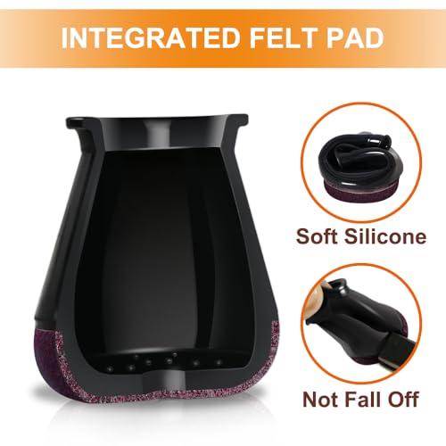 24 Pcs Chair Leg Floor Protectors for Hardwood Floors Silicone Covers to Protect Wood Tile Floors Scratches Felt Pads Furniture Leg Caps No Noise (Fit:0.5"-0.89")