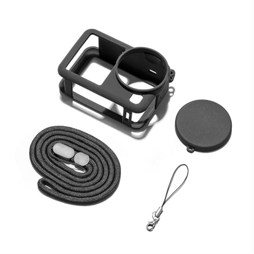 CS PRIORITY 3in1 Silicone Case Lens Cap Strap Anti Fall Dustproof Protection Cover Compatible for Osmo Action 6 Camera