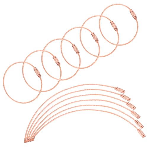Câble porte-clés en acier inoxydable revêtu pour étiquette de bagage et clés