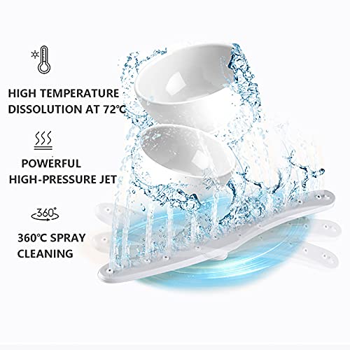 Lave-vaisselle portable pour manque de place et vaisselle à la main 5 programmes blanc - 5