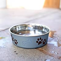 Loving Pets Bella Dog Bowls- Stainless Steel Dog & Cat Bowls - Spill Proof Dog Food Bowl, Cat Bowl, Puppy Essentials & Pet Supplies Great for Home & Travel (Medium 20-35 lbs, Blueberry) — image 6