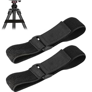 Adjustable Elastic Tie-Down Straps with Quick-Release Buckles, Heavy-Duty Cinch Straps for Outdoor Gear, Camping, Bikes, Yoga Mats & Travel Essentials (1.5×16 Inch, 2-Pack)