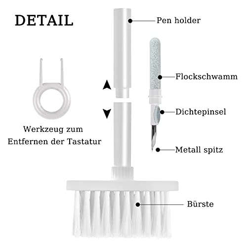 Pulitore 5 in 1 per Tastiera e auricolari, Pulizia...