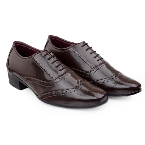Image of BXXY Men's 5.08 CM Heel Height Increasing Casual Formal, Nagra Slipon Punjabi Juttis