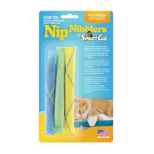 Pioneer Pet Nip Nibblers Catnip Toy – 3 Pack – Catnip Filled Toys For Indoor Cats -Teething Toy For Kittens That Bite And Chew