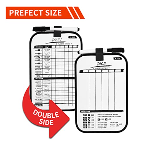 Topemp Giant Wooden Yard Dice Games Set Of 6Pcs Fun Indoor/Outdoor Family Playing Yard Game For Adult And Kids With Scoreboard And Carrying Canvas Bag #TOP3