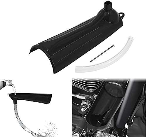 Funil de filtro de óleo HDBUBALUS sem gotejamento de funil preto com enchimento de óleo compatível c