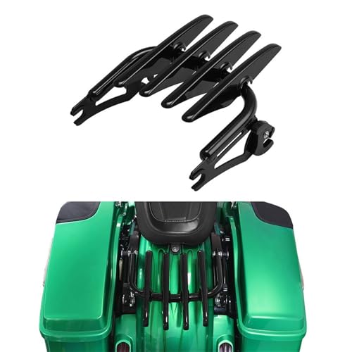 Porte arrière bagages moto double niveau en acier Premium pour Touring 2009-2025