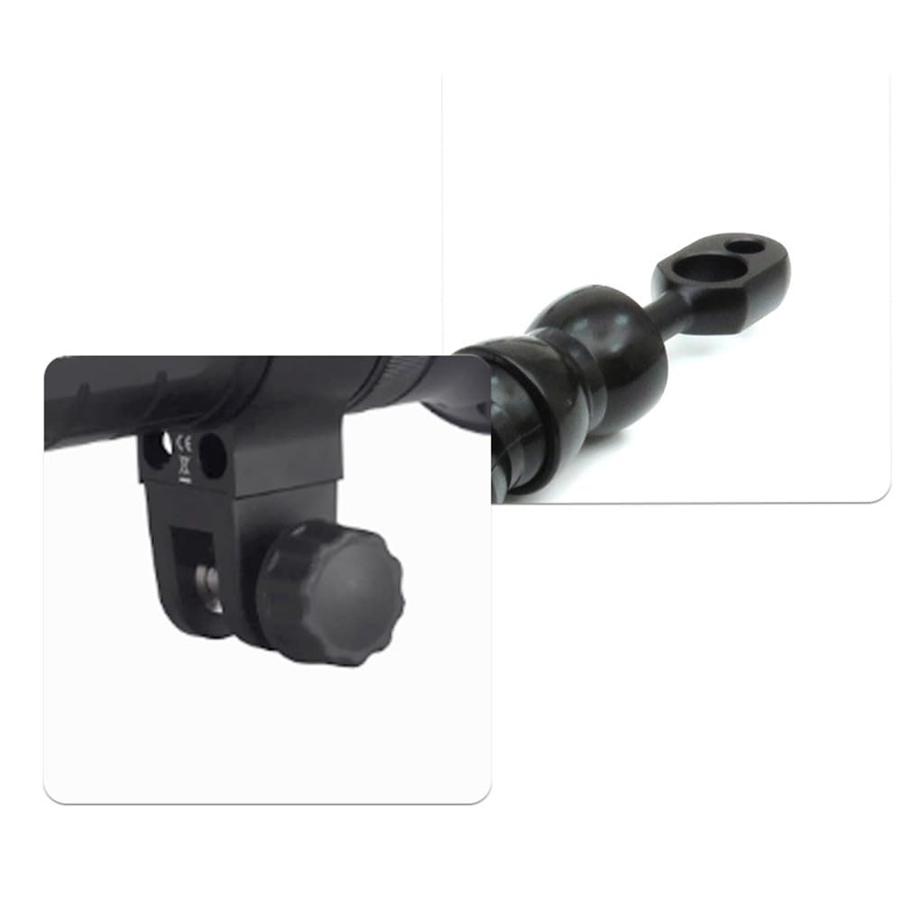 Flexibler Lichtarm mit YS-Halterung und Blitzschuh, SS316 Unterwasserhalterung für Tauchvideobeleuchtung, 4/6/8/10 Gelenke Option