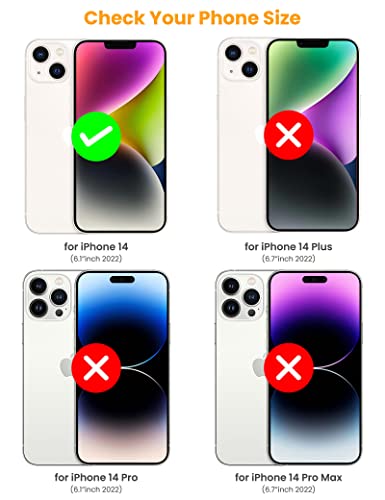 Titacute For Iphone 14 13 Case Wallet 5 Credit Card Holder Flip Cover Design Id Slot Back Pocket Dual Layer Armor Scratch Resistant Hard Shell Hybrid Protective Bumper For Iphone 14 6.1 Rose Gold #TOP6