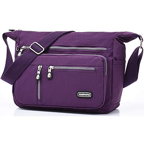 HUAERYOUYUE Impermeable Bolsa de Mensajero Mujer Bolso Bandolera Moda Bolsos de Hombro Bolsa Lateral Bolsa de Deporte Duradera Bolso Viaje para Libro Billetera Paraguas Cover