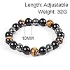 Black-Obsidian-Hematite-Triple-Protection-Bracelet-Tiger-Eye-Beads-Bracelets-for-Men-and-women10MM-Set-of-2 WFJ Black Obsidian Hematite Triple Protection Bracelet Tiger Eye Beads Bracelets for Men and women(10MM), Set of 2 black,gray 19cm