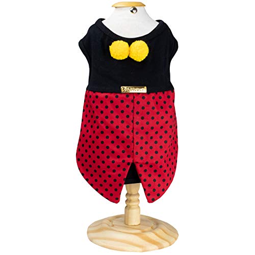 Fantasia Joaninha, Meu Bicho, Preto/Vermelho - P (Pesc 27 x Peit 36 x Comp 22cm)