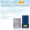 Brush On Block Quick Stick SPF 40, Mineral Sunscreen Stick, UVA/UVB Protection, Water Resistant, Hawaii Compliant, Reef Friendly, 0.63 oz