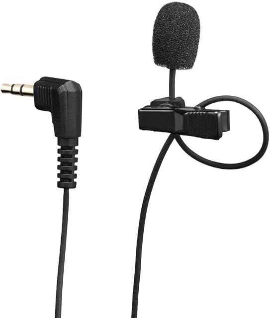 JOBY Wavo Lav PRO Professional Lavalier Microphone Omnidirectional Wearable with Pro-Grade Miniature Capsule, for Cameras, Easy Clip-On System, 2.5 m Long Cable, Black