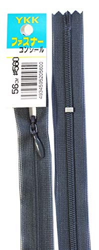 YKK　2CC　コンシールファスナー　56ｃｍ　560　　紺