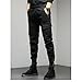 JEKE-DG Men's Casual Comfort Cargo Pants Joggers Fashion Stretchy Pants Slim Fit Outdoor Tapered Trousers (Black5,29)