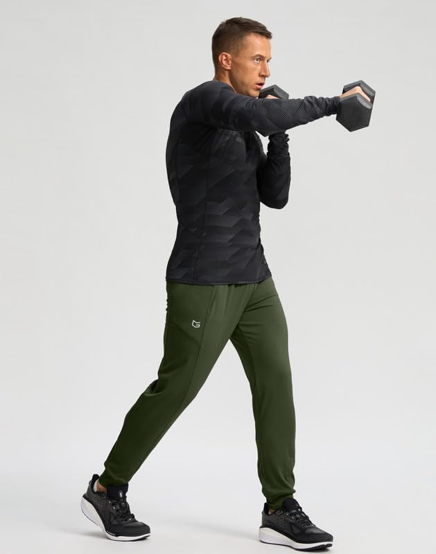 G Gradual Men's Joggers with Zipper Pockets Stretch Tapered Sweatpants Athletic Pants for Men Workout Running Gym - Image 6
