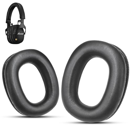 Marshall Monitor II Almohadillas para Auriculares — Espuma de Memoria Suave, Aislamiento de Ruido, Fácil Instalación, Almohadillas Reemplazo de Cuero Proteína para Auriculares Marshall Monitor 2 miniatura 1