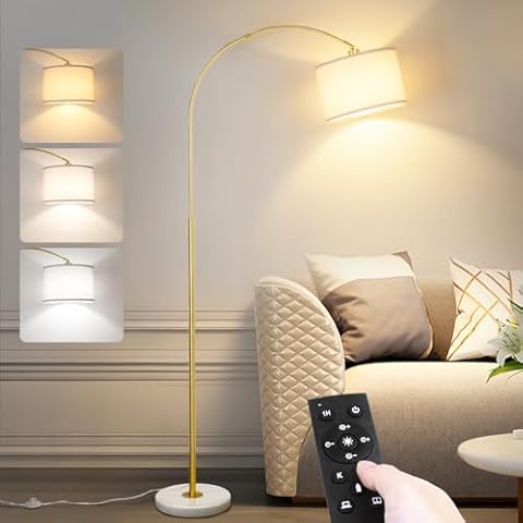 Qingmiao Arc Floor Lamp with Remote Cover