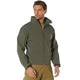 Rothco Covert Ops Lightweight Soft Shell Jacket – Tactical Utility Outdoor Jacket (US, Alpha, X-Large, Regular, Regular, Olive Drab)