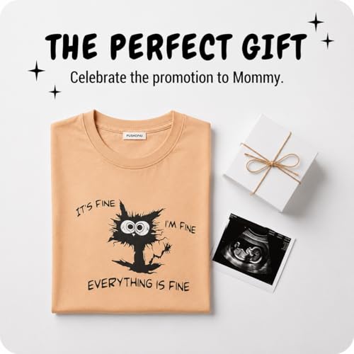 Image of The Mom Store Mom T-Shirt | Cotton | Pre and Post Pregnancy | Quirky Statements | Comfortable | Oversized