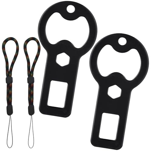 3 in1 Portable Flat Metal Bottle Opener Keychain for Utility Clips for Belt, Dog Owners & Friends, Bartender | Ideal for Kitchen(2 Pcs)