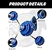 Yourkar 2 PCS Loud Car Horn, 12V Waterproof Snail Electric Horn, 300DB High Tone Horns Replaces for Cars, SUVs, Trucks, Motorcycles, Electric Cars, Universal Car Accessories (Blue)