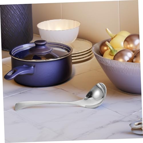 Louche à soupe acier inoxydable finition miroir design élégant