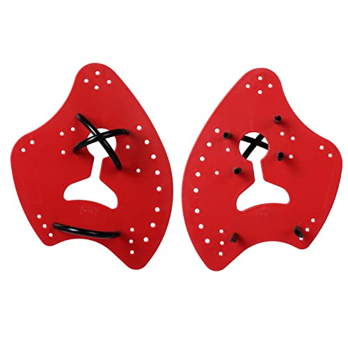 Swim Hand Paddle, Swimming Hand Paddle, Swim Training with Straps Exercise, Adjustable Diving Training Hand Fin, Professional Power Hand Paddle, Aid Flat Paddle for Teenagers Men Women Pool Equipment