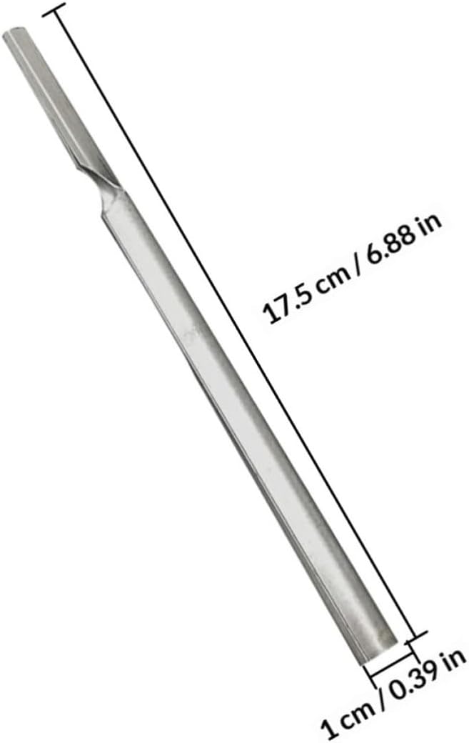 Yardwe Pig Hair Scraper Blades Holder Silver 10 Pcs Stainless Steel