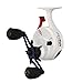 13 FISHING - Freefall Ghost Maverick - Inline Ice Fishing Reel - Red, White & Blue Color - Left Hand Retrieve - BBFFGWUSA-2.5-LH