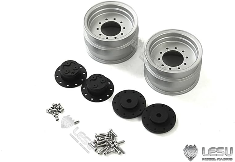TOUCAN RC HOBBY LESU Metal Front Wheel Hubs for 1/14 Hydraulic RC Excavator BL71 Backhoe Loader