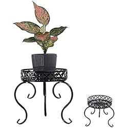 Bases Hierro Forjado Maceteros Estantes de Flores de Metal, Base de Soporte de Macetas Plantas, Soporte para Jarrón de Hierro Forjado, Soporte de Planta de Metal, Estante de la Planta, Soporte Redonda de Maceta, para el Hogar