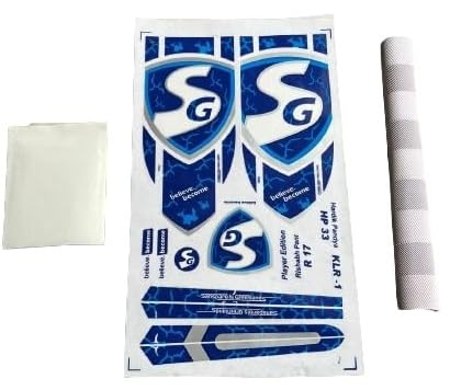 hardik Pandya Blue u-27 Cricket bat Sticker self Adhesive Glossy Shine with Fiber Tape & Grip (B0D6YQQYX2) Amazon Price History, Amazon Price Tracker