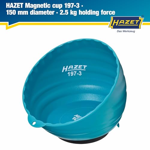 Miniatura 3 de Hazet Bandeja Magnética 197-3, 150 Mm De Diámetro, De Plástico Ligero Con Imán Robusto Y Fuerte - Especialmente Práctica Para Guardar Piezas Pequeñas Como Tornillos