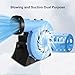 WXXSHGDW Inflatable Blower, Bouncy Castle Electric Blower, 1500W Dual Use for Blowing and Sucking Blower Fan, All Copper Motor, Perfect for Bounce House, Waterslides
