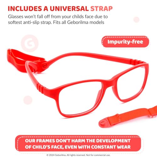 Image of Unbreakable Kids Glasses For 6-9 Years - 49-16-125 Sport Glasses For Kids Compatible with Prescription Lenses