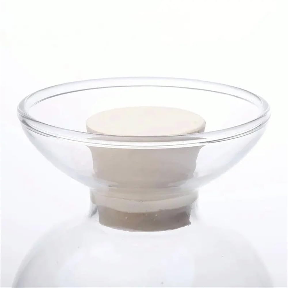 1 sztuka 125 ml 250 ml 500 ml laboratoryjna stożkowa głowica lub okrągła głowica szklana kolba z gumowym stoperem (zestaw-B (morze below))
